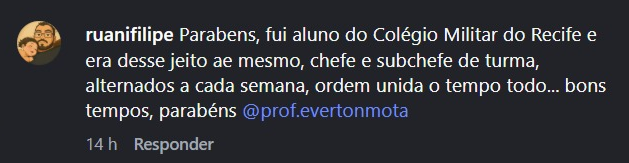 Depoimento de família do Colégio CPPEM
